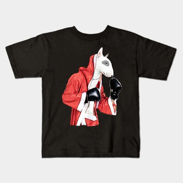 Bullterrier Lovers Boxer 01 Kids T-Shirt by Collagedream